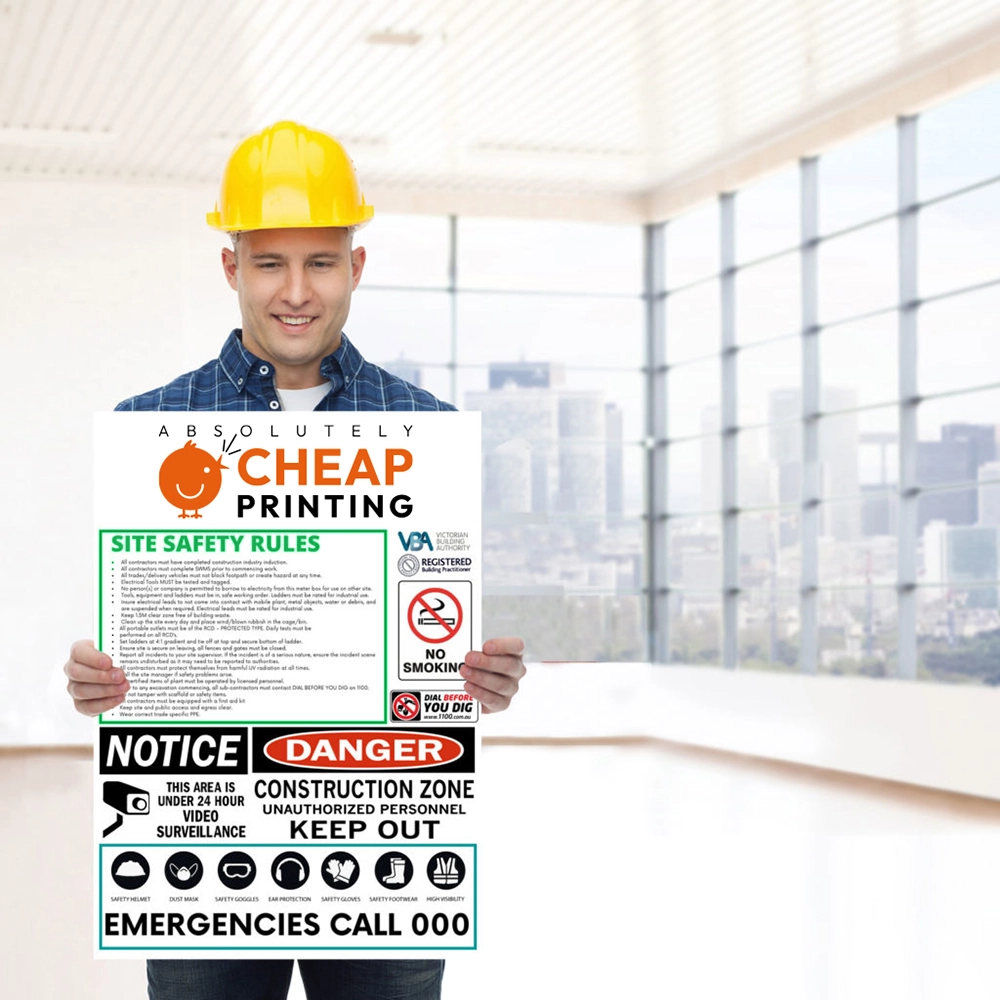 Show details for Corflute Construction Signs