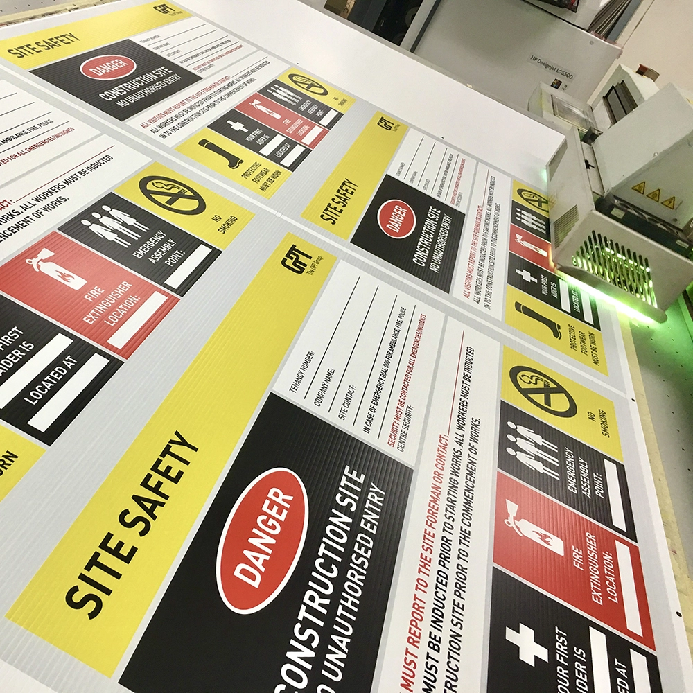 Show details for Corflute Construction Signs